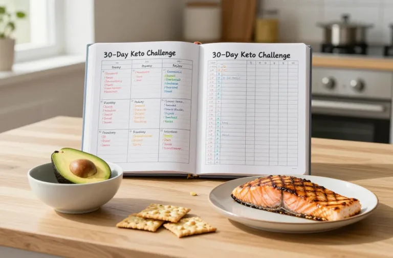 30-Day Keto Recipe Challenge with Printable Tracker: Bite-Size Wins