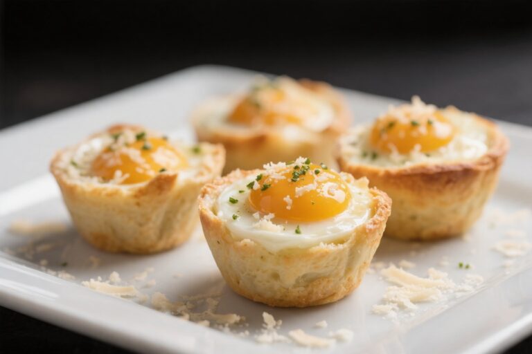 Garlic-Parmesan Egg Cups – Easy, Savory, and Perfect for Busy Mornings