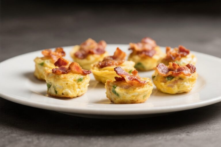 Crispy Bacon-Welt Omelet Bites – A Savory, Bite-Sized Breakfast