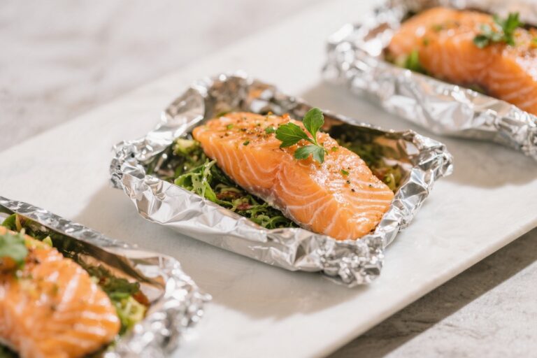 Salmon Sunrise Foil Packs – Bright, Simple, and Packed With Flavor
