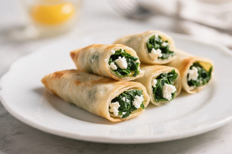 Spinach & Feta Egg Roll-Ups – A Simple, Satisfying Breakfast
